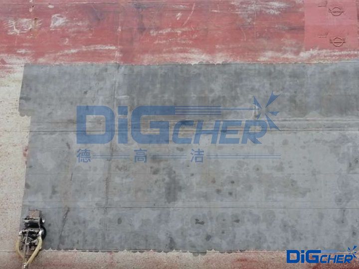 船體除鏽機器人除鏽效果