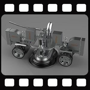 CR4D船體除鏽機器人（rén）|船舶除鏽機器人現場（chǎng）作業展（zhǎn）示