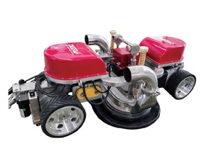 一款行（háng）走方（fāng）便的超高壓水船舶除（chú）鏽爬壁機器人（rén）