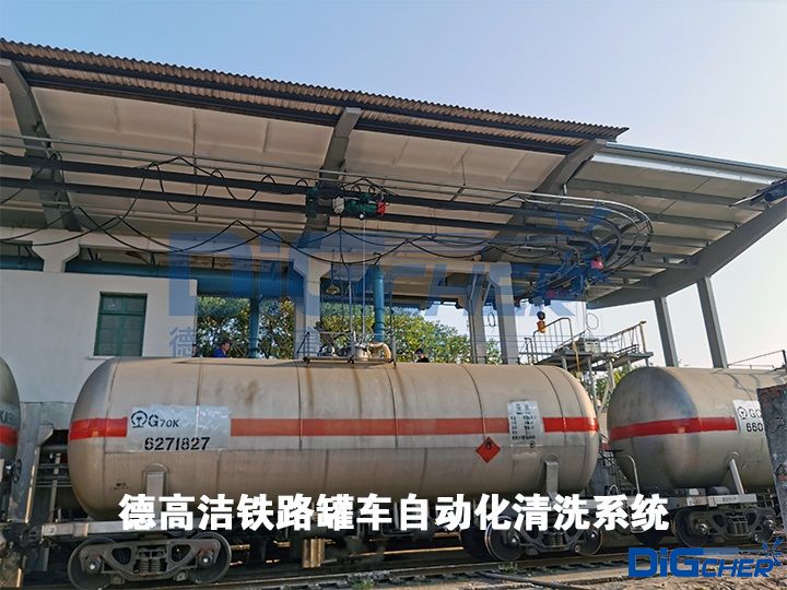 德（dé）高潔鐵路罐車自動化清洗係（xì）統