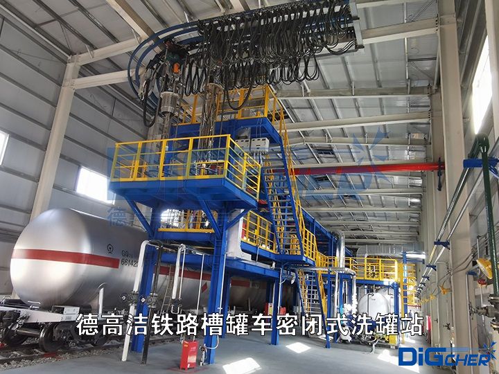 www.91潔鐵路（lù）槽罐車（chē）密閉式（shì）洗罐站