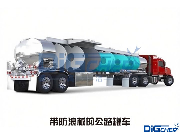 帶防浪板的公路罐車（chē）