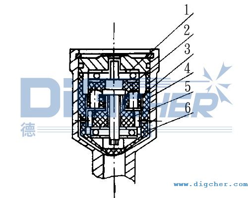 噴頭旋轉控製裝置（zhì）結構
