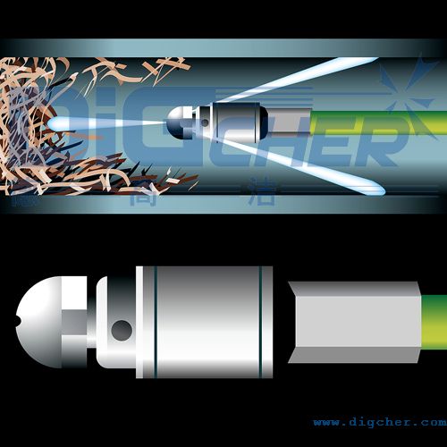 管道清洗噴頭清洗作業示意圖