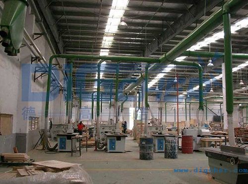 木工行業中央（yāng）吸塵係統