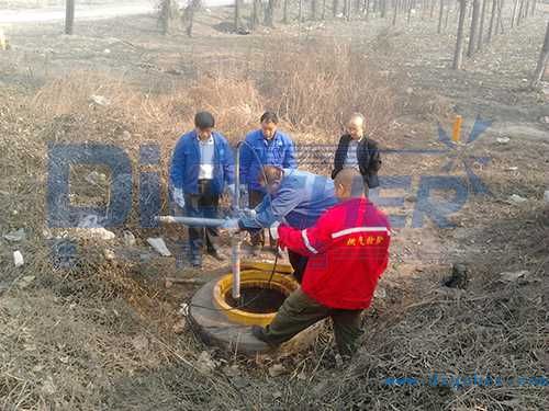 山西孝義煤氣輸送管道清洗（xǐ）現場