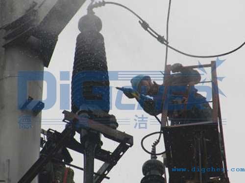 絕緣子汙穢幹冰清洗