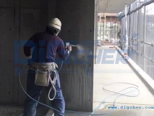 高壓水混凝土（tǔ）牆麵作業（yè）